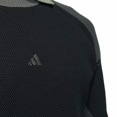 アディダス adidas　メンズ PRIMEKNIT ロゴ刺繍 編地切替 長袖 クルーネック セーター DJK97　2023年モデル 詳細3