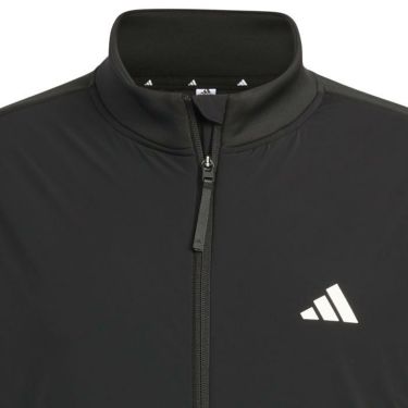 アディダス adidas　メンズ ロゴプリント ダンボールニット 生地切替 長袖 フルジップ ジャケット MKR96　2023年モデル 詳細5