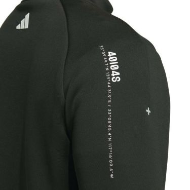 アディダス adidas　メンズ ロゴプリント ダンボールニット 生地切替 長袖 フルジップ ジャケット MKR96　2023年モデル 詳細6