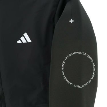 アディダス adidas　メンズ ロゴプリント ダンボールニット 生地切替 長袖 フルジップ ジャケット MKR96　2023年モデル 詳細5