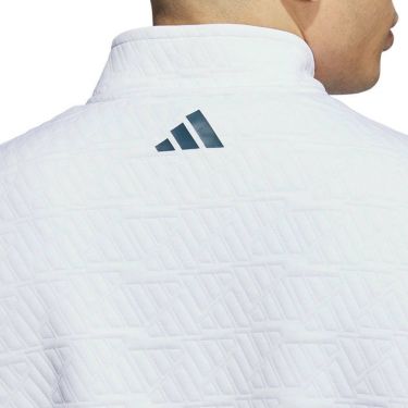 アディダス adidas　メンズ 撥水 総柄 ロゴデザイン ストレッチ 長袖 ハーフジップ プルオーバー NCM27　2023年モデル 詳細4