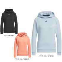 アディダス adidas　レディース エンボスロゴ ダンボールニット 長袖 プルオーバー フーディー MKS39　2023年モデル 詳細1