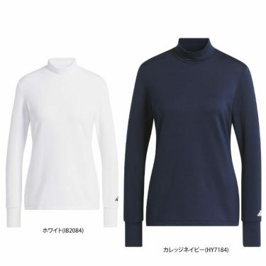 アディダス adidas　レディース 保温 ストレッチ 長袖 モックネックシャツ MMT97　2023年モデル 詳細2