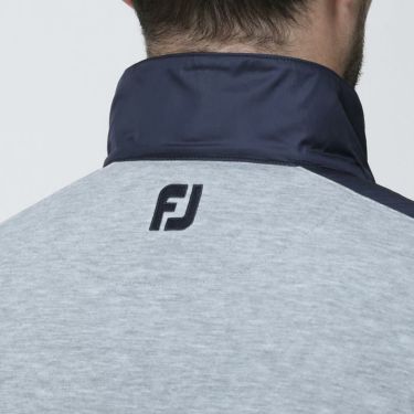 フットジョイ FootJoy　メンズ ロゴ刺繍 生地切替 裏起毛 中綿入り 長袖 フルジップ ハイブリッド ジャケット FJ-F23-M04　2023年モデル 詳細7