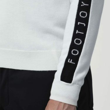 フットジョイ FootJoy　メンズ ロゴ刺繍 サイドライン 長袖 ラグランスリーブ クルーネック セーター FJ-F23-M07　2023年モデル 詳細5