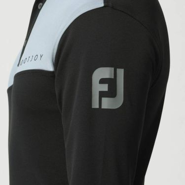 フットジョイ FootJoy　メンズ ロゴプリント カラーブロック 長袖 ポロシャツ FJ-F23-S16　2023年モデル 詳細5