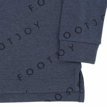 フットジョイ FootJoy　メンズ ロゴプリント 裏起毛 ストレッチ 長袖 モックネックシャツ FJ-F23-S18　2023年モデル 詳細5