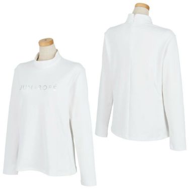 ジュン アンド ロペ JUN ＆ ROPE　レディース ロゴプリント ベアスムース ストレッチ 長袖 モックネックシャツ ERM33150　2023年モデル 詳細2