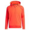 アディダス adidas　メンズ ULTIMATE365 バックスリーストライプス 撥水 裏フリース 中綿 生地切替 長袖 ハーフジップ フーディー HAD89　2023年モデル