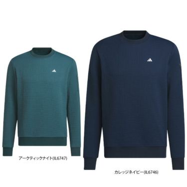 アディダス adidas　メンズ ULTIMATE365 ワッフル生地 長袖 クルーネック プルオーバー IKQ57　2023年モデル 詳細1