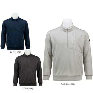 タイトリスト Titleist　メンズ 裏起毛 ジャージ素材 長袖 ハーフジップ ジャケット TKPMJ341J　2023年モデル 詳細1