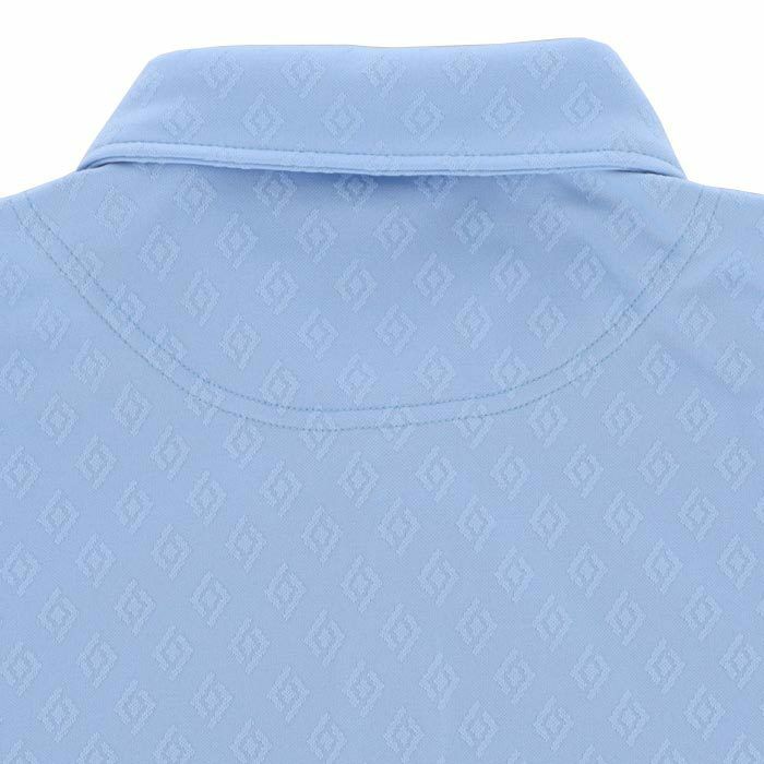 タイトリスト Titleist　メンズ ダイヤ柄 ジャカード 長袖 ボタンダウン ポロシャツ TKPMT307J　2023年モデル 詳細3