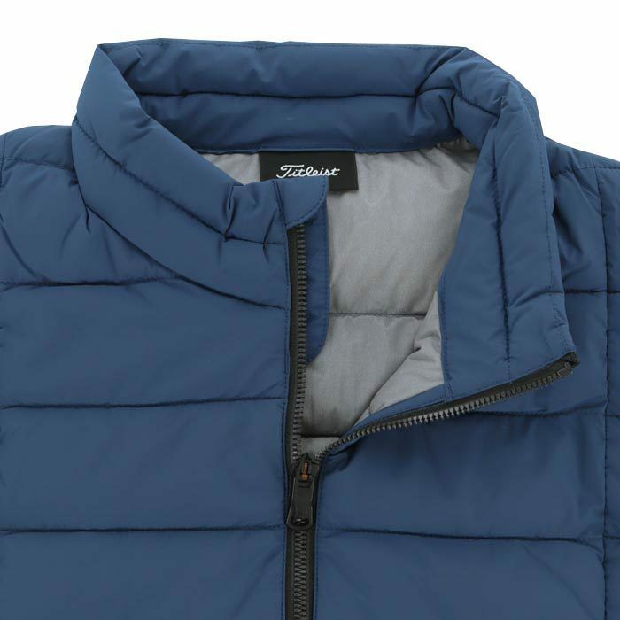 タイトリスト Titleist　メンズ 撥水 ストレッチ 防風 中綿 フルジップ ベスト TKPMV345J　2023年モデル 詳細3