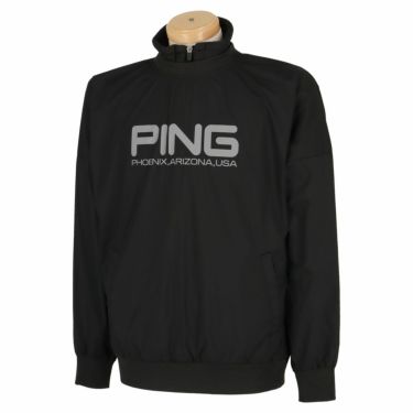 ピン PING　メンズ ロゴプリント ツインレイヤード 長袖 プルオーバー & 長袖 フルジップ ブルゾン 621-3220901　2023年モデル 詳細2