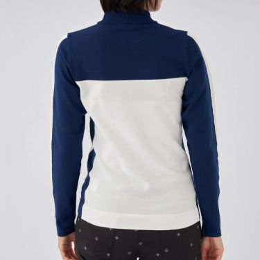 マリクレール marie claire　レディース 軽量 カラーブロック 長袖 ハイネック セーター 733-731　2023年モデル 詳細5