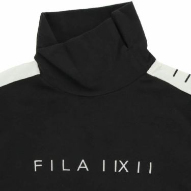 フィラ FILA　レディース 配色ライン ストレッチ 起毛生地 長袖 変形タートルネックシャツ 793-542　2023年モデル 詳細3