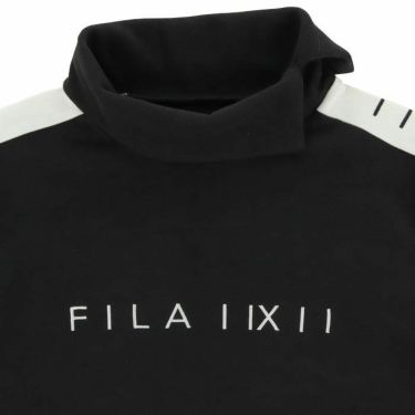 フィラ FILA　レディース 配色ライン ストレッチ 起毛生地 長袖 変形タートルネックシャツ 793-542　2023年モデル 詳細4