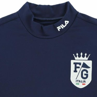 フィラ FILA　メンズ エンブレム刺繍 裏起毛 ストレッチ 長袖 モックネックシャツ 782-530　2022年モデル 詳細3