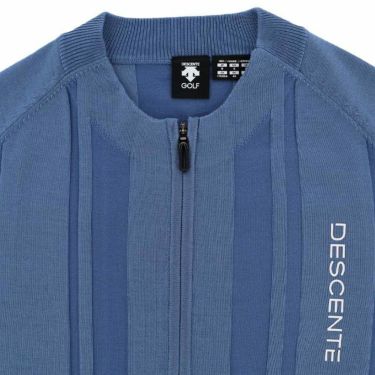デサントゴルフ DESCENTE GOLF　メンズ ストライプジャカード 長袖 フルジップ セーター DGMWJL02　2023年モデル 詳細5