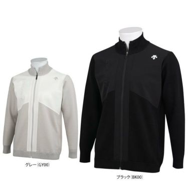 デサントゴルフ DESCENTE GOLF　メンズ ウール混 ハイブリッド 長袖 フルジップ セーター DGMWJL03　2023年モデル 詳細3