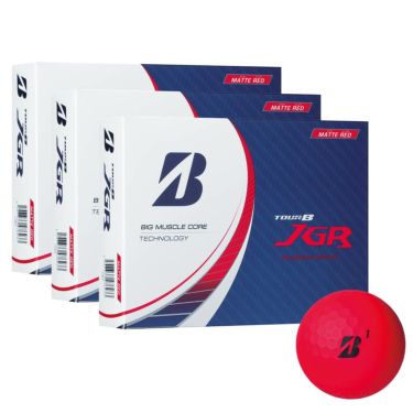 ブリヂストン TOUR B JGR 2023年モデル　ゴルフボール 3ダースセット （12球入り×3箱）　マットレッド
