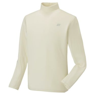 ヨネックス YONEX　メンズ ロゴ刺繍 ストレッチ 長袖 ハイネックシャツ GWF1593　2022年モデル ホワイト（011）