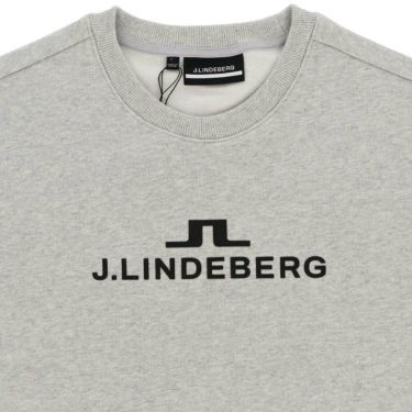 Jリンドバーグ J.LINDEBERG　メンズ ロゴプリント 裏起毛 ストレッチ 長袖 クルーネック プルオーバー 071-39910　2023年モデル 詳細4