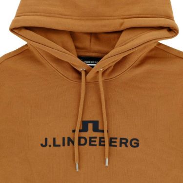 Jリンドバーグ J.LINDEBERG　メンズ ロゴプリント 裏起毛 ストレッチ 長袖 プルオーバー フーディー 071-39911　2023年モデル 詳細4