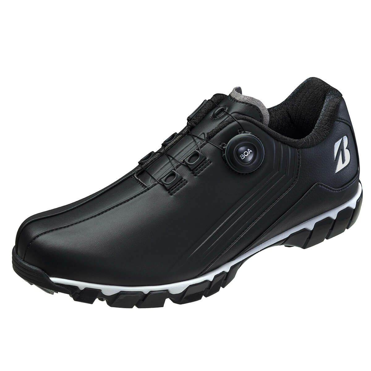 ブリヂストン　ゼロ・スパイク バイター ワイド ボア スパイクレス ゴルフシューズ SHG380 BK ブラック ブラック（BK）