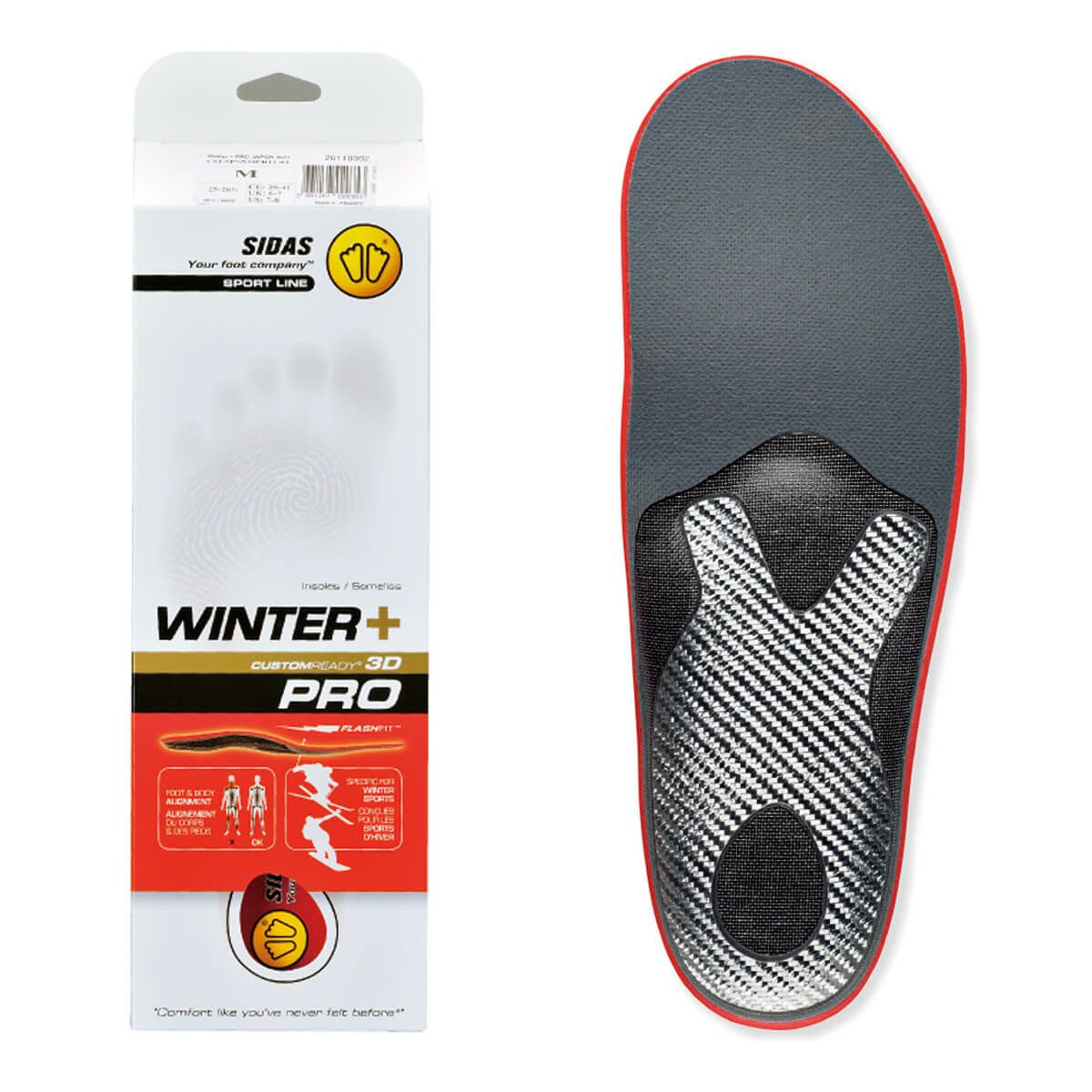 シダス SIDAS　WINTER + PRO ウィンタープラス プロ　インソール 2025-2026