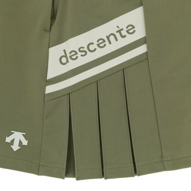 デサントゴルフ DESCENTE GOLF　レディース 撥水 ロゴデザイン ストレッチ サイドプリーツ インナーパンツ一体型 スカート DGWWJE06　2023年モデル 詳細2