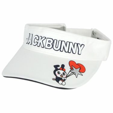 ジャックバニー JackBunny!!　ドラミちゃん ワンポイント サンバイザー 262-3287004 030 ホワイト　2023年モデル ホワイト（030）