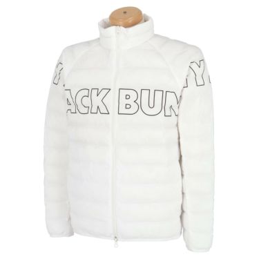 ジャックバニー Jack Bunny!!　メンズ アウトラインロゴプリント 中綿 ストレッチ 長袖 フルジップ ブルゾン 262-3220103　2023年モデル ホワイト（030）