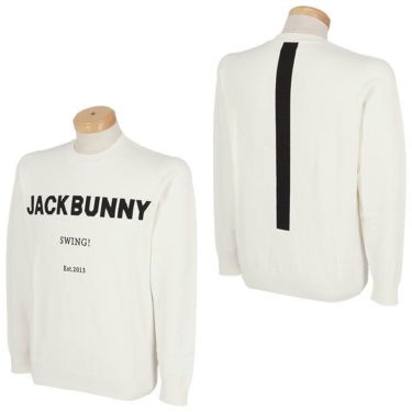 ジャックバニー Jack Bunny!!　メンズ ロゴジャガード 背面ライン 長袖 クルーネック セーター 262-3270033　2023年モデル 詳細2