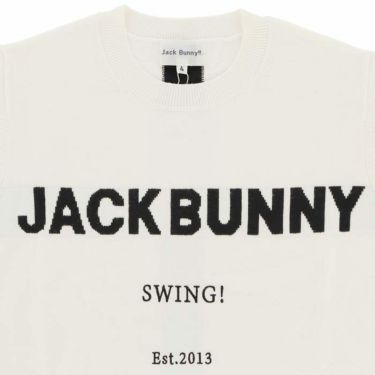 ジャックバニー Jack Bunny!!　メンズ ロゴジャガード 背面ライン 長袖 クルーネック セーター 262-3270033　2023年モデル 詳細3