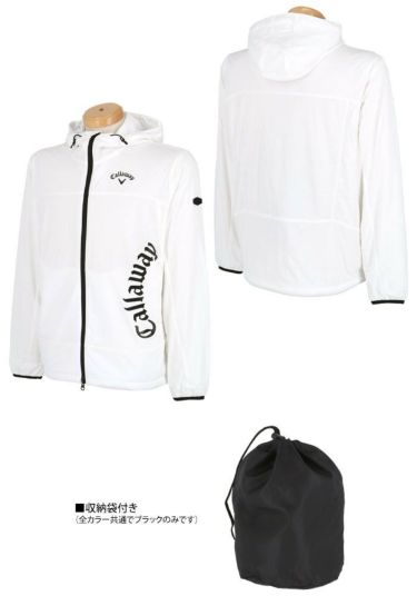 キャロウェイ Callaway　メンズ 撥水 防風 ロゴプリント スターストレッチeco メッシュ裏地 中綿入り 長袖 フルジップ ブルゾン C23215106　2023年モデル 詳細5