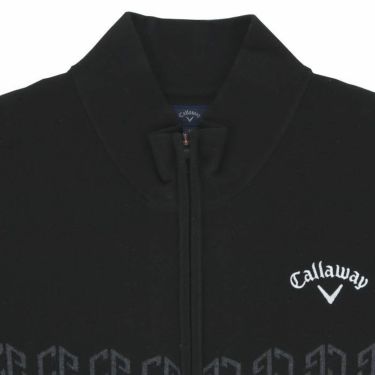 キャロウェイ Callaway　メンズ ロゴジャカード 長袖 フルジップ モックネック セーター C23218107　2023年モデル 詳細6