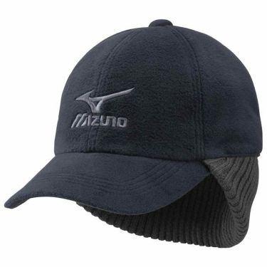 ミズノ MIZUNO　ブレスサーモ フリース イヤーマフ付き キャップ C2JWA601 14 ネイビー　2023年モデル 詳細2