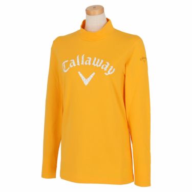 キャロウェイ Callaway　レディース フラワーロゴプリント 天竺 ストレッチ 長袖 モックネックシャツ C23233201　2023年モデル 詳細6