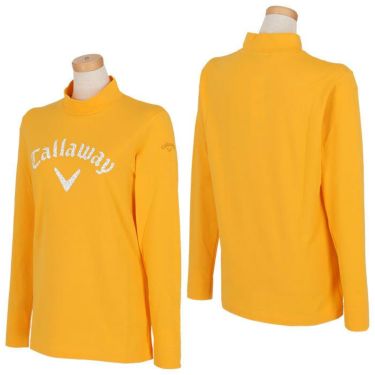 キャロウェイ Callaway　レディース フラワーロゴプリント 天竺 ストレッチ 長袖 モックネックシャツ C23233201　2023年モデル 詳細9