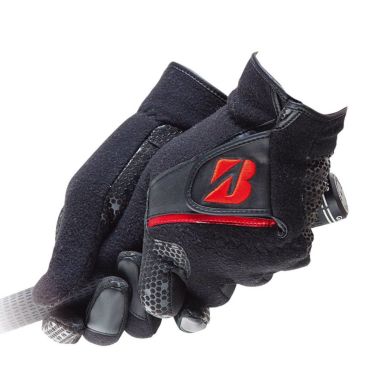 ブリヂストン　ULTRA GRIP WARM ウルトラグリップ ウォーム　両手用 メンズ ゴルフグローブ GLGW31 BK ブラック