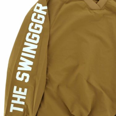 ザ スウィンガー THE SWINGGGR　メンズ 撥水 ロゴプリント 長袖 ライトシェル Vネック プルオーバー 23AW-SWG-BL001　2023年モデル 詳細4