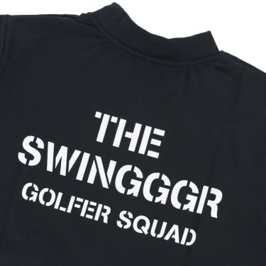 ザ スウィンガー THE SWINGGGR　メンズ ロゴプリント ストレッチ 長袖 モックネックシャツ 23AW-SWG-CT011B　2023年モデル 詳細4