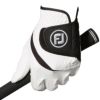 フットジョイ FootJoy　NANO LOCK ナノロックグリップ　メンズ ゴルフグローブ FGNG WT ホワイト/ブラック ホワイト/ブラック