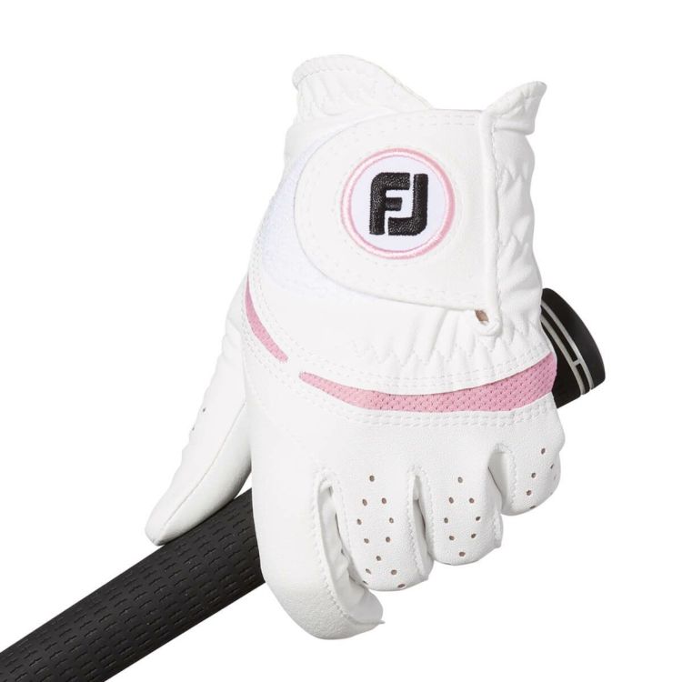 フットジョイ FootJoy　WeatherSof ウェザーソフ 2023年モデル　レディース ゴルフグローブ FGWFW WP ホワイト/ピンク