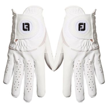 フットジョイ FootJoy　WeatherSof ウェザーソフ 2023年モデル　両手用 レディース ゴルフグローブ FGWFPR WT ホワイト ホワイト