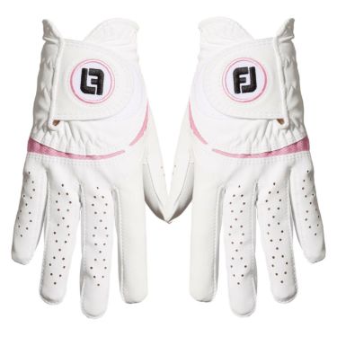 フットジョイ FootJoy　WeatherSof ウェザーソフ 2023年モデル　両手用 レディース ゴルフグローブ FGWFPR WP ホワイト/ピンク ホワイト/ピンク