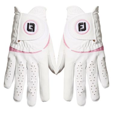 フットジョイ FootJoy　WeatherSof ウェザーソフ 2023年モデル　両手用 レディース ゴルフグローブ FGWFPR WP ホワイト/ピンク ホワイト/ピンク