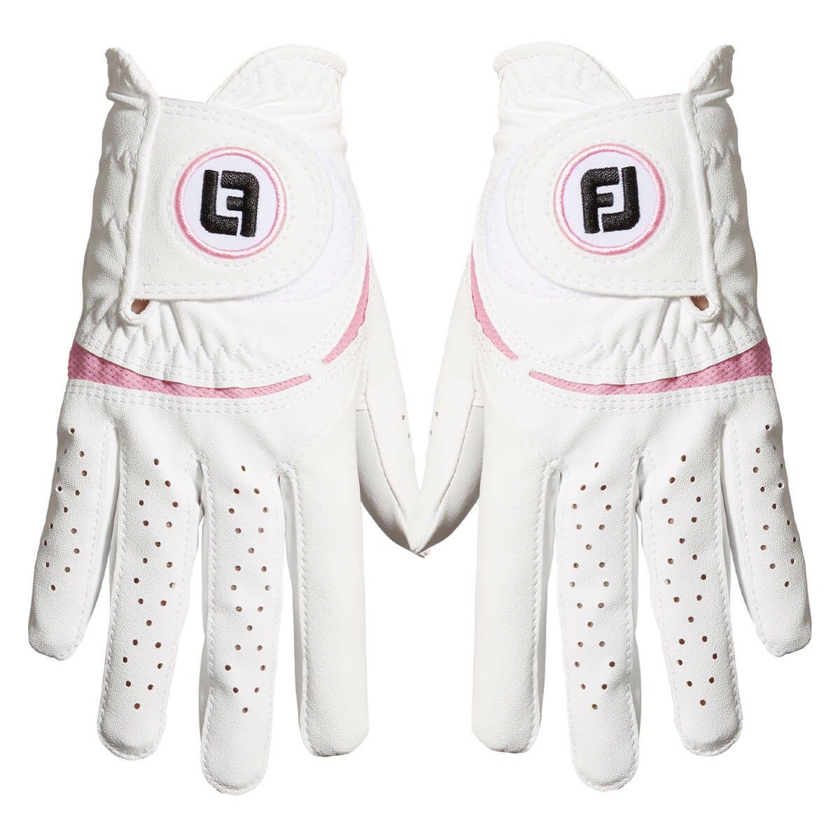 フットジョイ FootJoy　WeatherSof ウェザーソフ 2023年モデル　両手用 レディース ゴルフグローブ FGWFPR WP ホワイト/ピンク ホワイト/ピンク