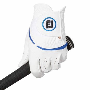 フットジョイ FootJoy　WeatherSof ウェザーソフ 2023年モデル　両手用 レディース ゴルフグローブ FGWFPR WB ホワイト/ブルー 詳細2